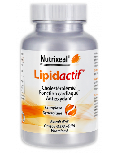 Complexe synergique : extrait d'ail spécifique standardisé, omega-3 EPA et DHA et la vitamine E.
