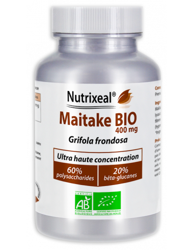 Maitake très concentré, standardisé à 60% de polysaccharides et 20% de bêta-glucanes