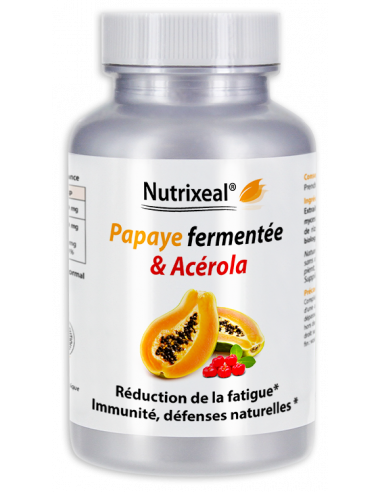 Papaye fermentée haute qualité, non OGM, garantie sans pesticides. Défenses naturelles, immunité.