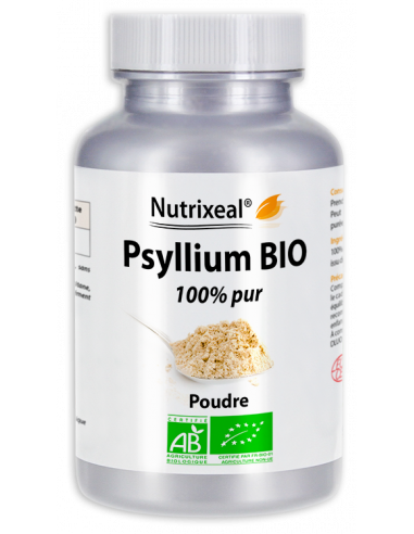 Nutrixeal : psyllium blond BIO en poudre, sans excipient.