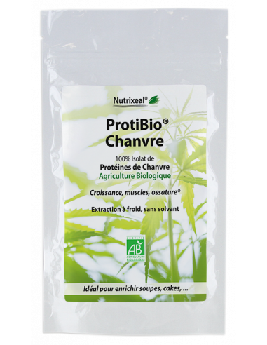 Protibio chanvre Nutrixeal protéines végétales