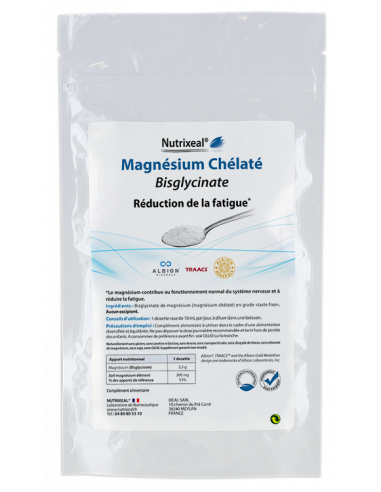 Magnésium chélaté bisglycinate en poudre