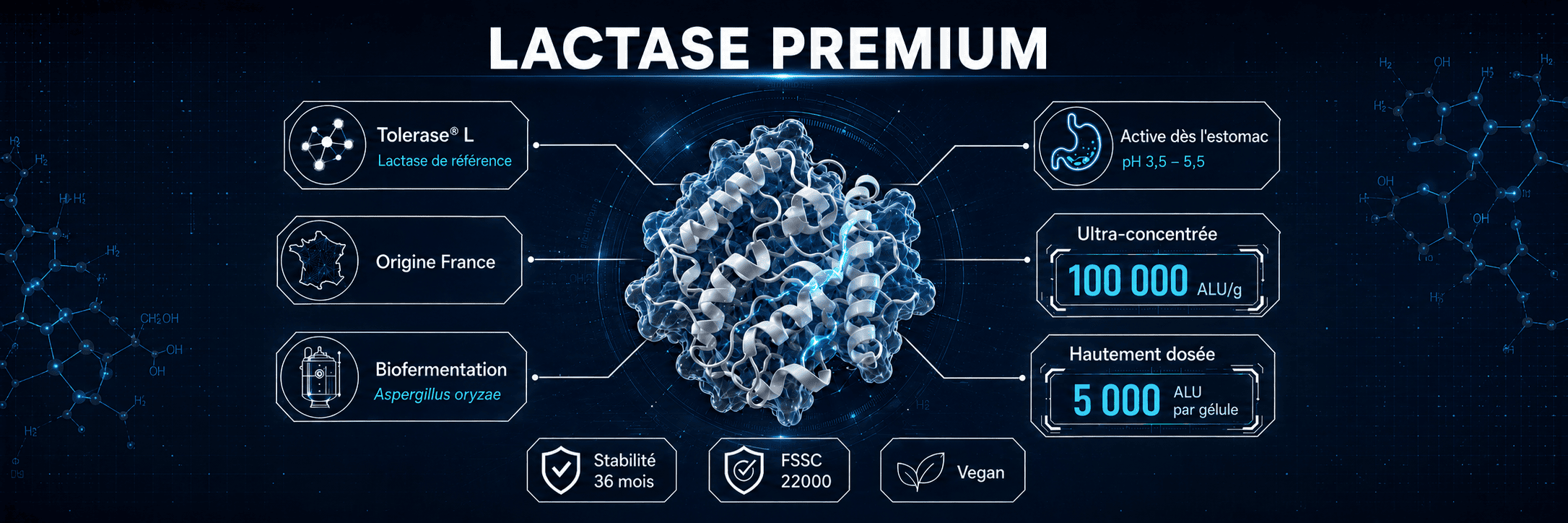 Atouts qualité de la lactase