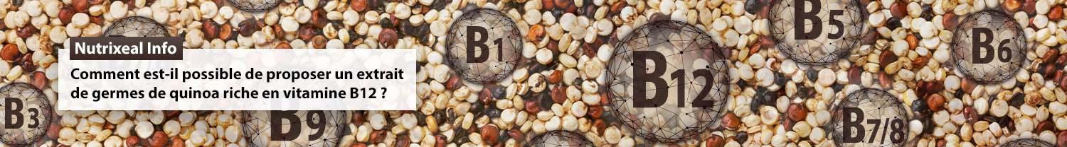 Comment est-il possible de proposer un extrait de germes de quinoa riche en vitamine B12 ?