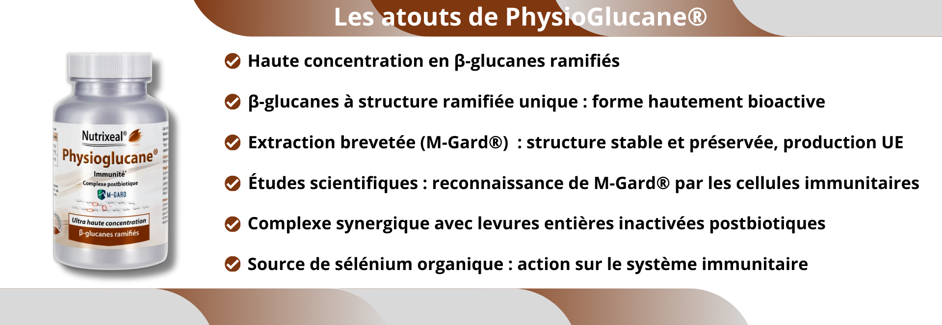 PhysioGlucane® : Bêta-glucanes de levures postbiotiques M-Gard®