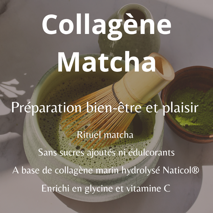 Préparation collagène matcha