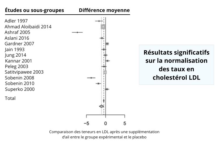 Ail et sante cardiovasculaire effets cliniquement démontrés