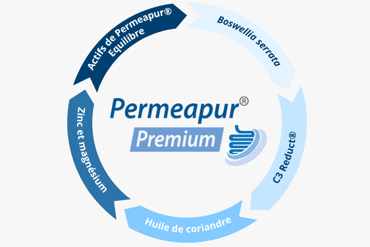 Permeapur® Premium, une formule experte, développée pour accompagner les situations digestives exigeantes et la fragilisation persistante de la barrière intestinale.