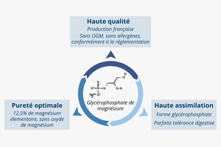 Glycerophosphate de magnesium : une forme hautement soluble et bien tolérée de magnésium