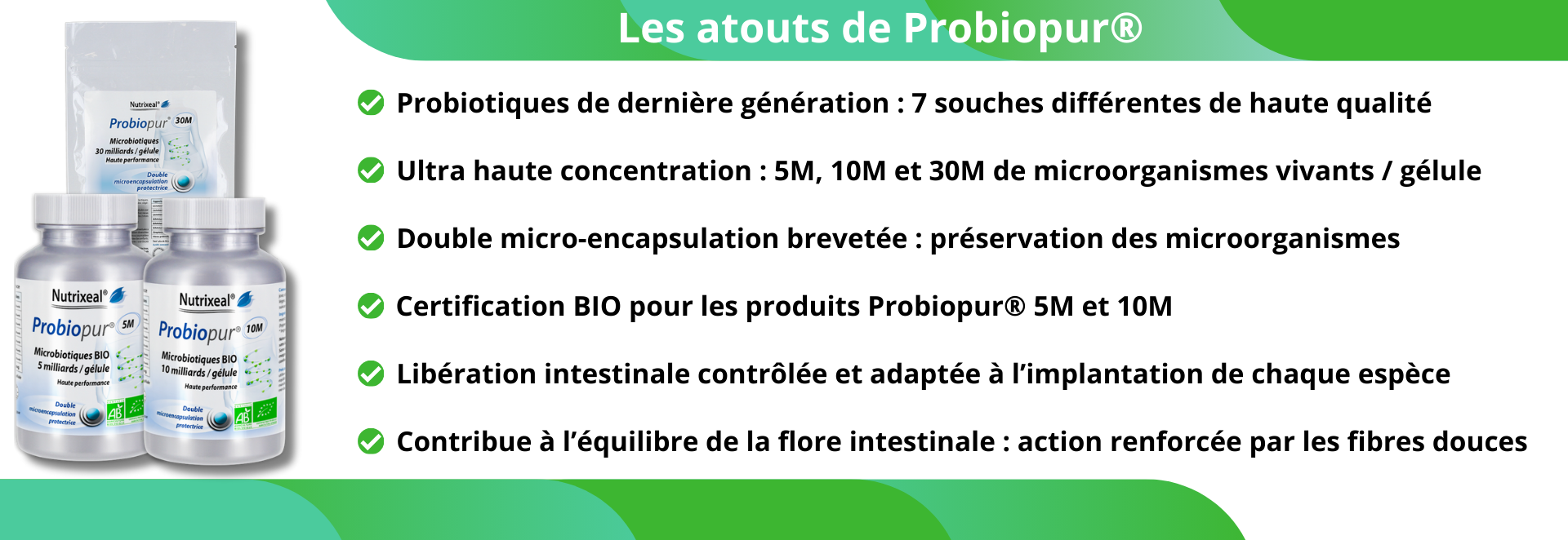 Atouts de notre des probiotiques probiopur