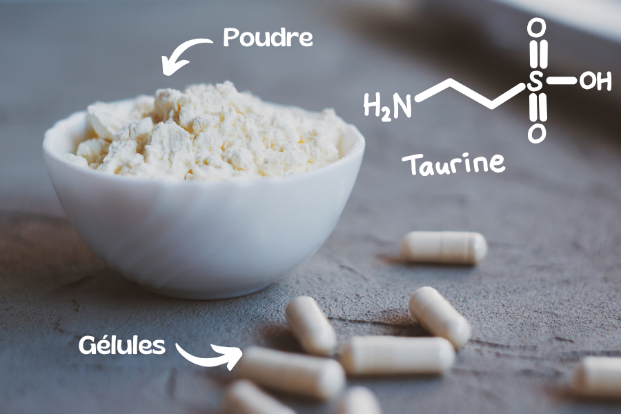 Les différentes galéniques de la taurine de Nutrixeal