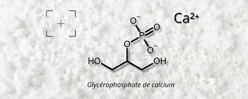 Schéma moléculaire glycérophosphate de calcium
