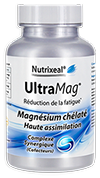 Le produit UltraMag® associe du magnésium chélaté à de la taurine et de la vitamine B6, pour une assimilation optimale.