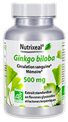  Extrait standardisé de feuilles de Ginkgo biloba issu de l'agriculture biologique