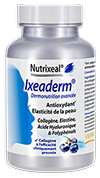 Ixeaderm® : collagène Verisol®, élastine, acide hyaluronique et polyphénols, en comprimés