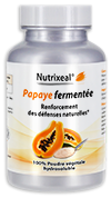 un extrait de papaye fermentée 100% pur, en forme poudre hydrosoluble